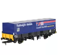 E87046 BR SEA Wagon BR Railfreight Metals - OO Gauge