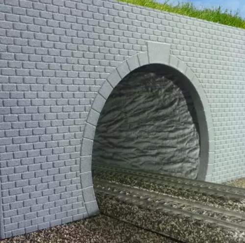 406111 Dark Grey Double Tunnel Portal (N Gauge)